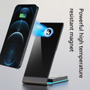 Y21 2 in 1 Mobile Phone Magnetic Wireless Charger 15W Fast Charging Bracket For IPhone & IPad(Silver)