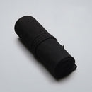 72 Holes Pure Black Handmade Canvas Roll Pen Bag Large Capacity Boy And Girl Sketch Color Pencil Curtain