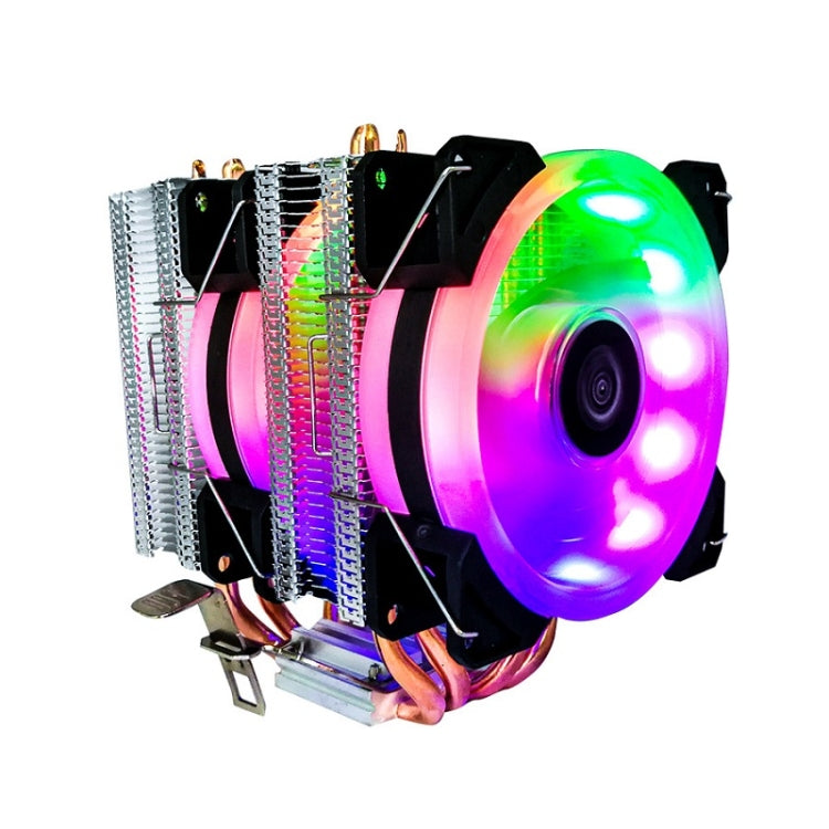COOL STORM CT-4U-9cm Heat Pipe Dual-Tower CPU Radiator Copper Pipe 9 Cm Fan For Intel/AMD Platform Specificationï¼š Aurora Double Fan 3 Line