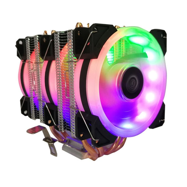 COOL STORM CT-4U-9cm Heat Pipe Dual-Tower CPU Radiator Copper Pipe 9 Cm Fan For Intel/AMD Platform Specificationï¼š Aurora Three-fan 3 Line