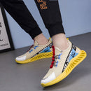 KL-1 Men Casual Sports Shoes Flying Weave Breathable Running Shoes, Size: 39(White)