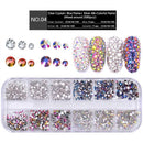 Nail Flat-back AB Crystal Strass 3D Charm Gems DIY Manicure Nail Art Decorations(04)