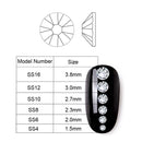 Nail Flat-back AB Crystal Strass 3D Charm Gems DIY Manicure Nail Art Decorations(06)
