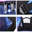 Starry Sky Luminous Backpack Oxford Cloth Printed Backpack With Pen Case And Anti-Theft Lock, Specification:, Colour:Star Blue Music Kid (USB)
