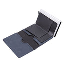 Automatic Cartridge Male Ladies Stainless Steel Credit Card Package RFID Business Card Box(Blue)