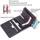 Automatic Cartridge Male Ladies Stainless Steel Credit Card Package RFID Business Card Box(Crocodile Grain Black)