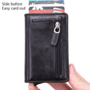 Automatic Cartridge Male Ladies Stainless Steel Credit Card Package RFID Business Card Box(Black)