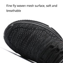 Male Sports Shoes Breathable Flying Weave Mesh Casual Shoes, Size: 45(ZM-56 Black)