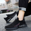 Male Sports Shoes Breathable Flying Weave Mesh Casual Shoes, Size: 45(ZM-67 Red)
