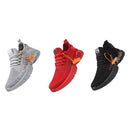 Male Sports Shoes Breathable Flying Weave Mesh Casual Shoes, Size: 45(ZM-67 Black)