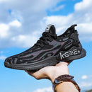 Male Sports Shoes Breathable Flying Weave Mesh Casual Shoes, Size: 45(ZM-69 Black)