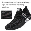 Male Sports Shoes Breathable Flying Weave Mesh Casual Shoes, Size: 45(ZM-69 Black)