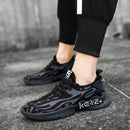 Male Sports Shoes Breathable Flying Weave Mesh Casual Shoes, Size: 45(ZM-69 Gray)