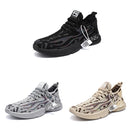 Male Sports Shoes Breathable Flying Weave Mesh Casual Shoes, Size: 45(ZM-69 Beige)