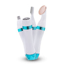 4 In 1 Electric Shaver Home Eyebrow Knife Massage Import Cleansing Instrument(Blue)