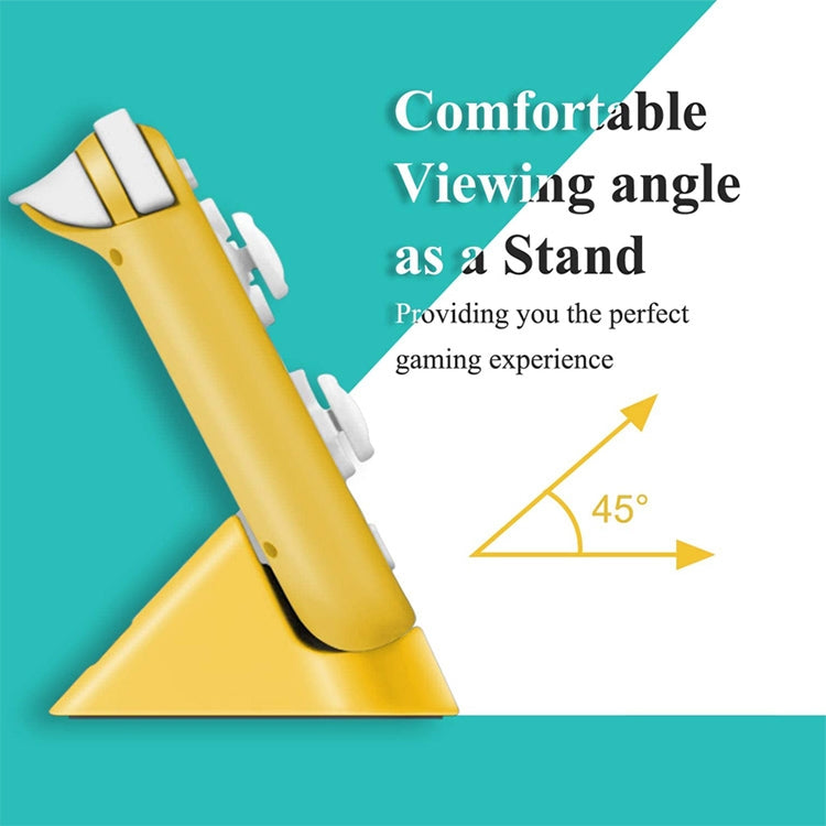 2 PCS DOBE TNS-19062 Host Charging Bottom Portable Triangle Game Console Charger For Switch / Lite(Yellow)