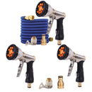 2068 Car Washing Telescopic Magic Hose Garden Watering Alloy Sprinkler, Style: 7.5m Set