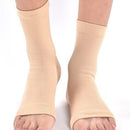 Foot Anti Fatigue Compression Foot Sleeve for Man and Women, Size:L/XL(Pure Skin Color)