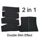 158 Sports Fitness Burst Sweat Belt Abdomen Wrap And Waist Belt, Size: XXXL(Black)