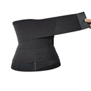 158 Sports Fitness Burst Sweat Belt Abdomen Wrap And Waist Belt, Size: XXXL(Black)