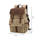K-011 Outdoor Shoulder Digital Camera Bag Batik Canvas Waterproof Large-Capacity Photography Backpack(Gray)
