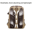 K-011 Outdoor Shoulder Digital Camera Bag Batik Canvas Waterproof Large-Capacity Photography Backpack(Gray)