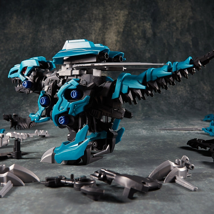 MoFun 5701 Children Mechanical Electric Walking Tyrannosaurus Simulation Animal Puzzle Assembled Toy(Blue)