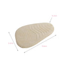 5 Pairs Anti-Slip Sole Pads For High Heels Gel Crystal Comfortable Half Pads, Colour: Flannel Black