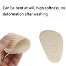 5 Pairs Anti-Slip Sole Pads For High Heels Gel Crystal Comfortable Half Pads, Colour: Flannel Black