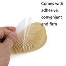 5 Pairs Anti-Slip Sole Pads For High Heels Gel Crystal Comfortable Half Pads, Colour: Flannel Black