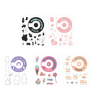 5 PCS 5 in 1 DIY Cute Cartoon Camera Stickers Set for Fujifilm Instax mini 11(Dessert Animal Series )