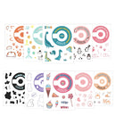5 PCS 5 in 1 DIY Cute Cartoon Camera Stickers Set for Fujifilm Instax mini 11(Space Animals Series )