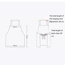 2 PCS Kitchen Home Cooking Apron Restaurant Works Striped Cotton And Linen Apron(Coffee)