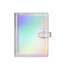 3-Inch 128-Piece PU Photo Album Laser Symphony Mini Digital Photo Storage(Illusion Silver)