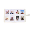3-Inch 128-Piece PU Photo Album Laser Symphony Mini Digital Photo Storage(Illusion Silver)