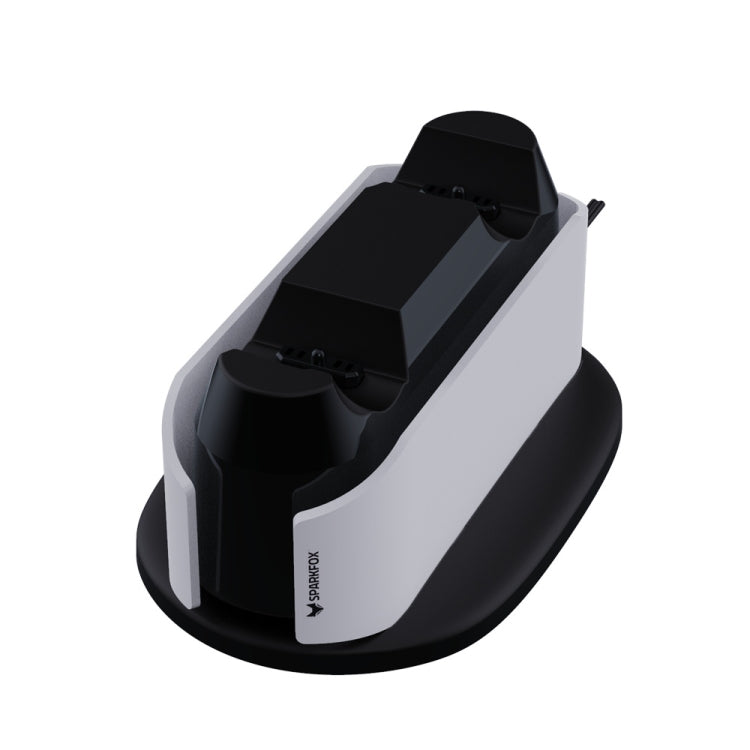 SPARKFOX W20P508 Dual Charger With Contacts Wireless Handle Charger For PS5, Style: Charger+Data Cable+Charging Plug
