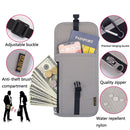 1062 Travel Passport Bag RFID Multi-Function Document Holder Hanging Neck Ticket Protective Case(Purple)
