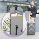 1062 Travel Passport Bag RFID Multi-Function Document Holder Hanging Neck Ticket Protective Case(Purple)