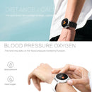 Q8 OLED Color Screen Fashion Smart Watch IP67 Waterproof, Support Heart Rate Monitor / Blood Pressure Oxygen / Fitness Tracker(Gold steel strap)