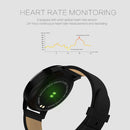 Q8 OLED Color Screen Fashion Smart Watch IP67 Waterproof, Support Heart Rate Monitor / Blood Pressure Oxygen / Fitness Tracker(Gold steel strap)