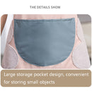 2 PCS Home Polyester Waterproof And Oil-Proof Apron Cartoon Cute Little Deer Apron, Colour: Hand Wipe (Pink)