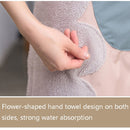 2 PCS Home Polyester Waterproof And Oil-Proof Apron Cartoon Cute Little Deer Apron, Colour: Hand Wipe (Pink)