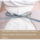 2 PCS Home Polyester Waterproof And Oil-Proof Apron Cartoon Cute Little Deer Apron, Colour: Hand Wipe (Pink)