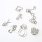8 PCS / Set Metal Puzzle Toy Intelligence Buckle for Kids Education Developmental Toys