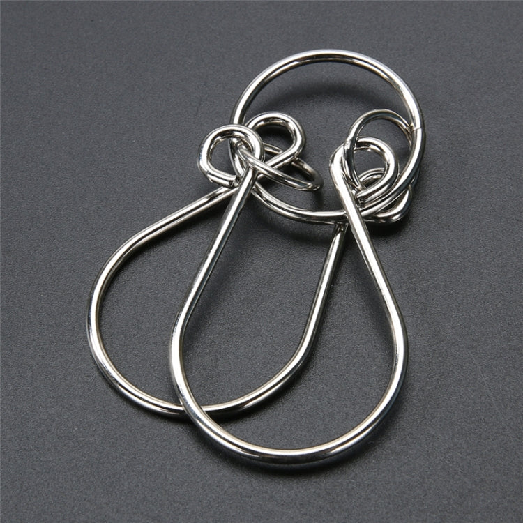8 PCS / Set Metal Puzzle Toy Intelligence Buckle for Kids Education Developmental Toys