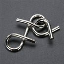 8 PCS / Set Metal Puzzle Toy Intelligence Buckle for Kids Education Developmental Toys