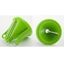 2 PCS Kitchen Vegetable Cutter Multifunctional Three-In-One Vegetable Cutter Spiral Funnel Grater, Specification: 75x75x145mm