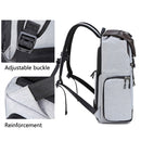 C3081 Camera Computer Shoulder Digital Camera Bag Large Capacity Photography Backpack(Light Grey)