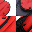 Car Seat Safety Belt Cover Sturdy Adjustable Triangle Safety Seat Belt Pad Clips Child Protection(Red)