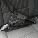 Car Seat Safety Belt Cover Sturdy Adjustable Triangle Safety Seat Belt Pad Clips Child Protection(Black)